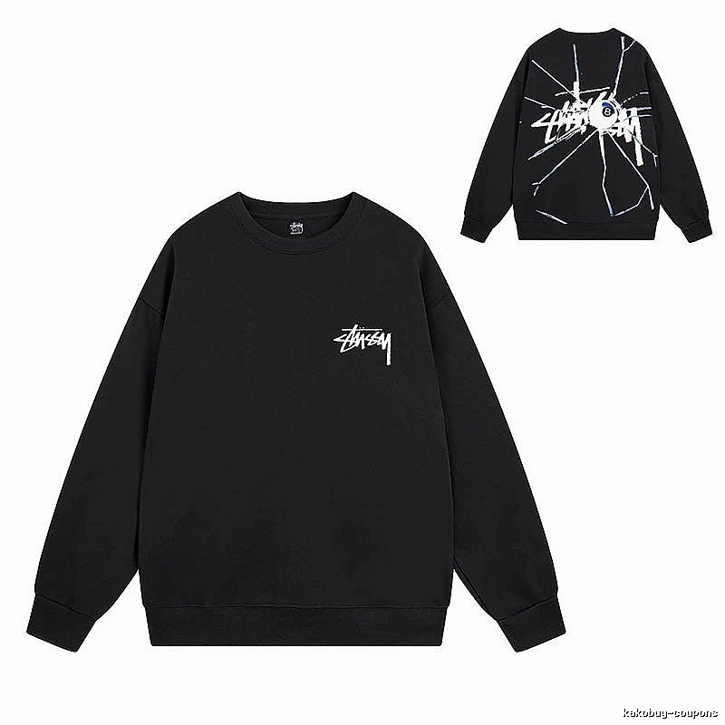 Stussy Black Style 536 Graphic SweatShirt Daily Styling