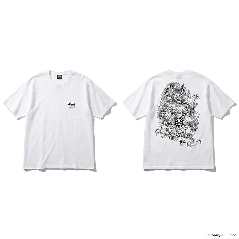 Stussy Chinese-style white T-shirt