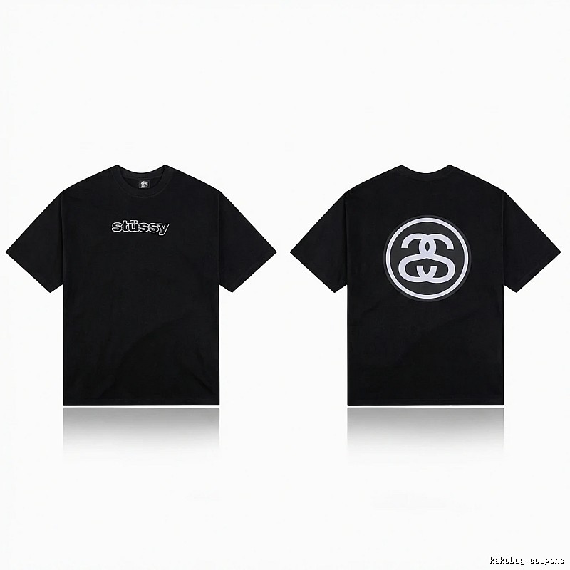 Stussy classic black T-shirt