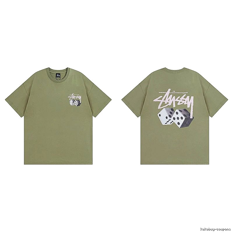 Stussy Green Spider Graphic T-Shirt Everyday Rotation Logo