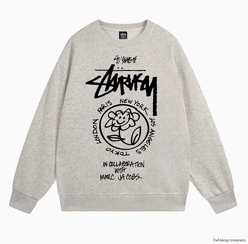 Stussy Oatmeal Style 539 Graphic SweatShirt Smart Casual