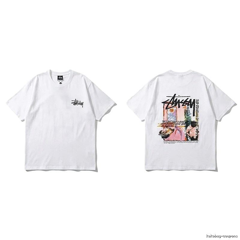 Stussy - printed casual white T - shirt