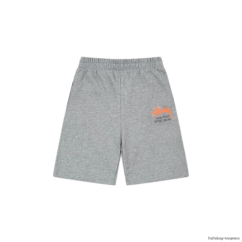Stussy street-style grey shorts