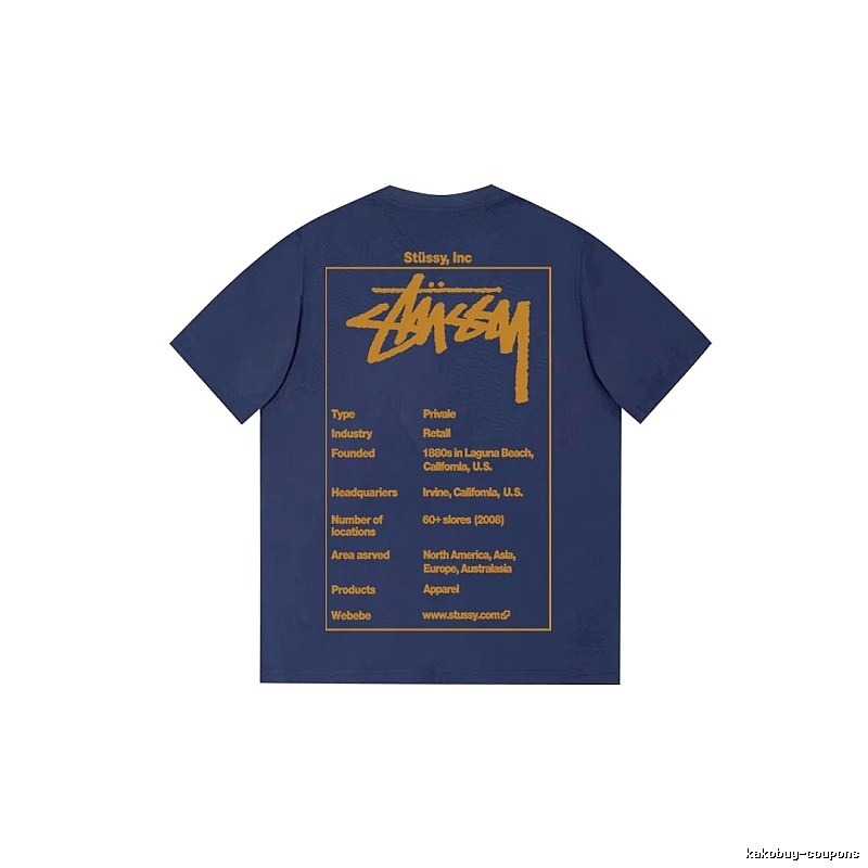 Stussy Streetwear Graphic T-shirt Black White Stussy with Logo Accent
