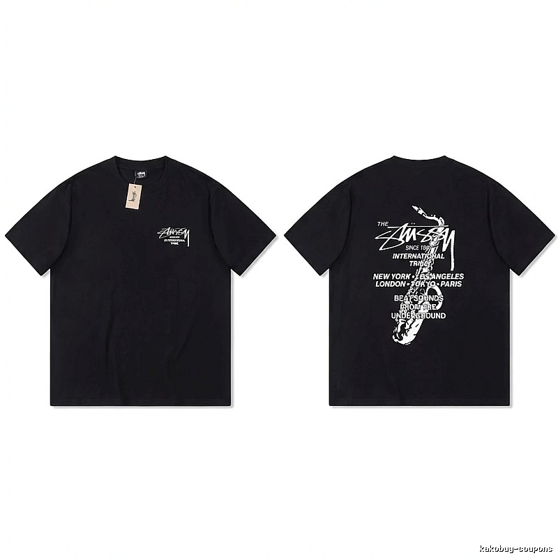 Stussy trendy and cool style black T-shirt