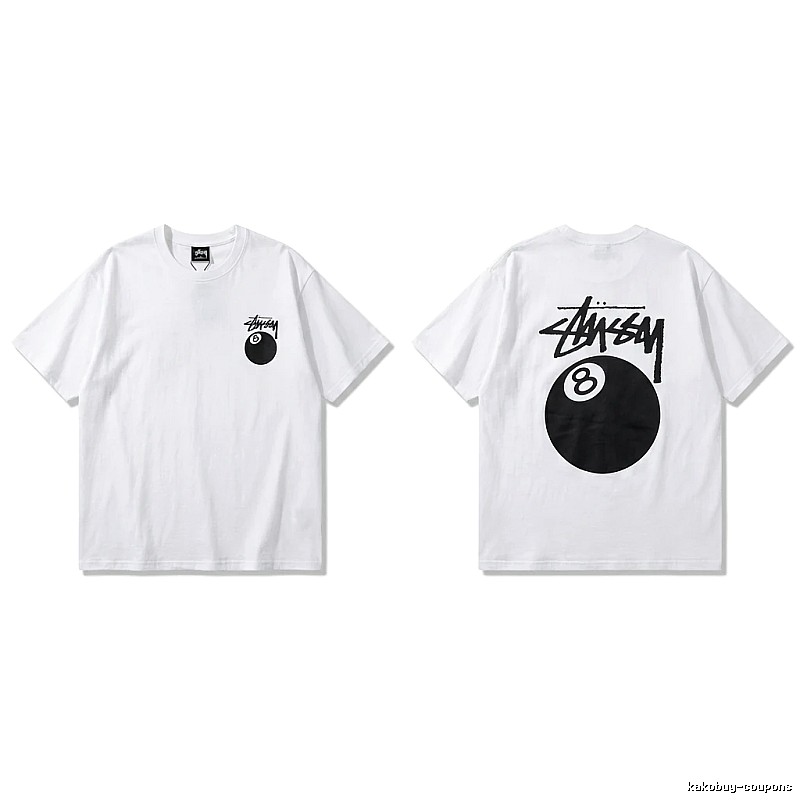 Stussy trendy style white T-shirt