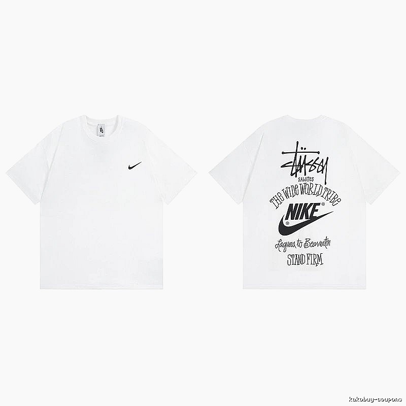 Stussy White Spider Graphic T-Shirt Poolside Style Logo