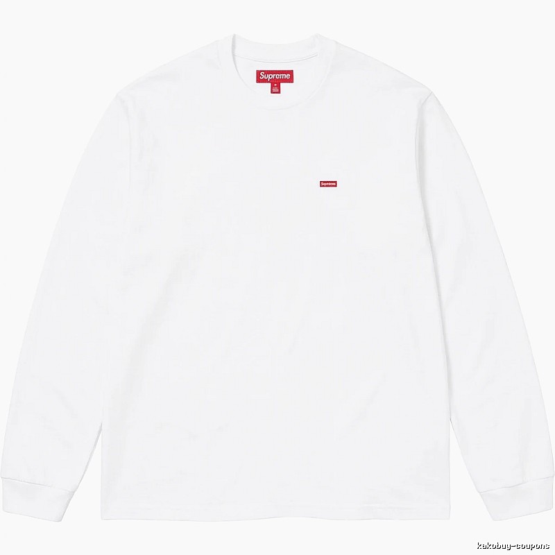 Supreme basic simple white long-sleeve