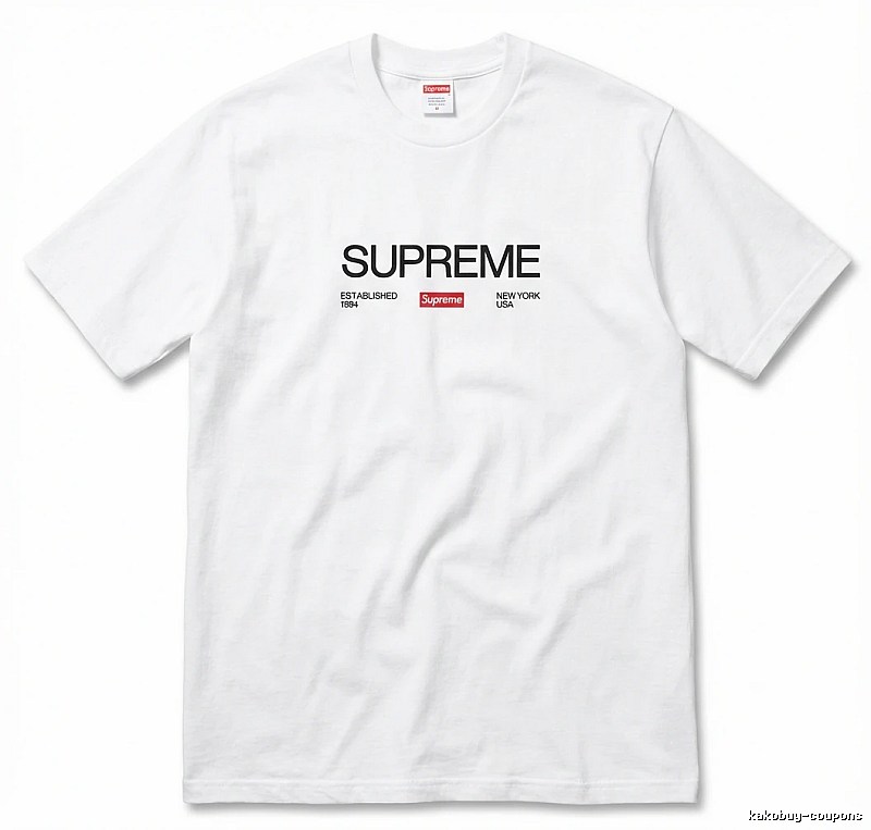 Supreme basic simple white T-shirt