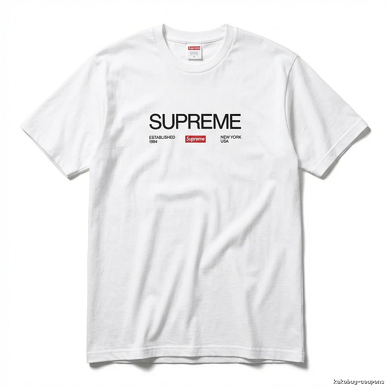 Supreme basic white T-shirt