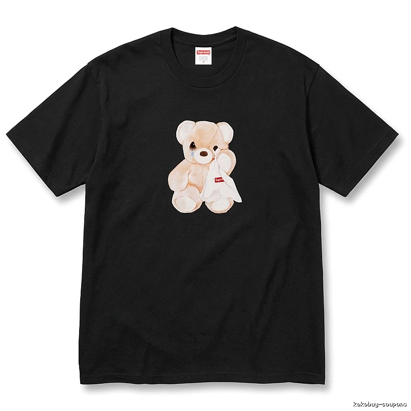 Supreme Bear Print Black T-shirt