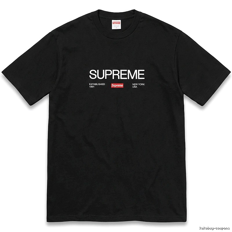 Supreme classic black T-shirt