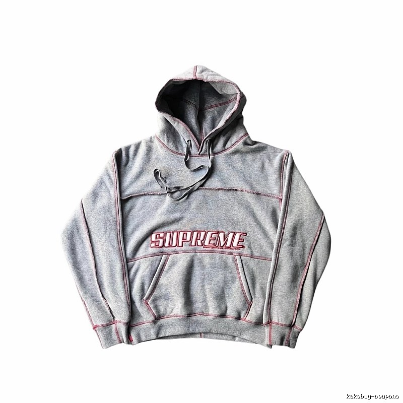 Supreme classic grey hoodie