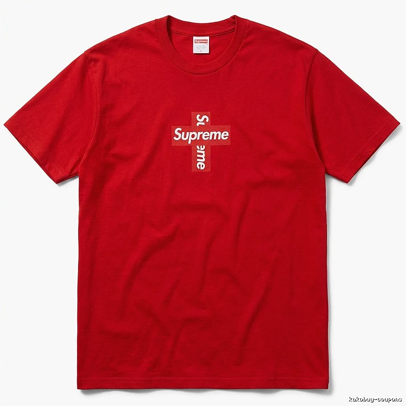 Supreme Cross Simple Style Red Clothes