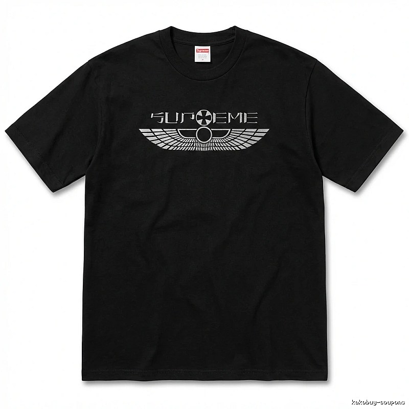 Supreme Flight Series Trendy Cool Black T-shirt