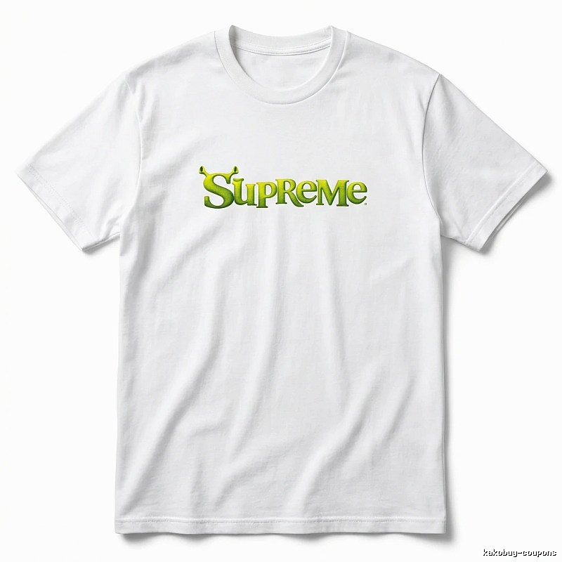 Supreme Fluorescent Green Trendy T-shirt