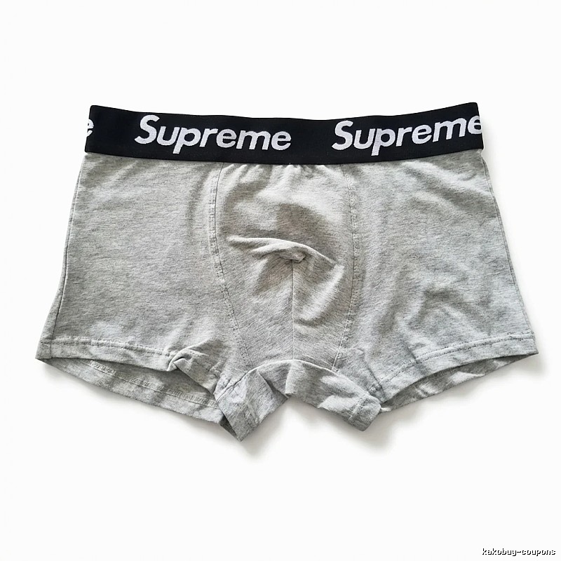 Supreme minimalist light gray underwear