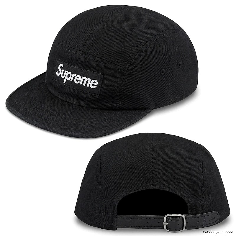 Supreme minimalist style black hat