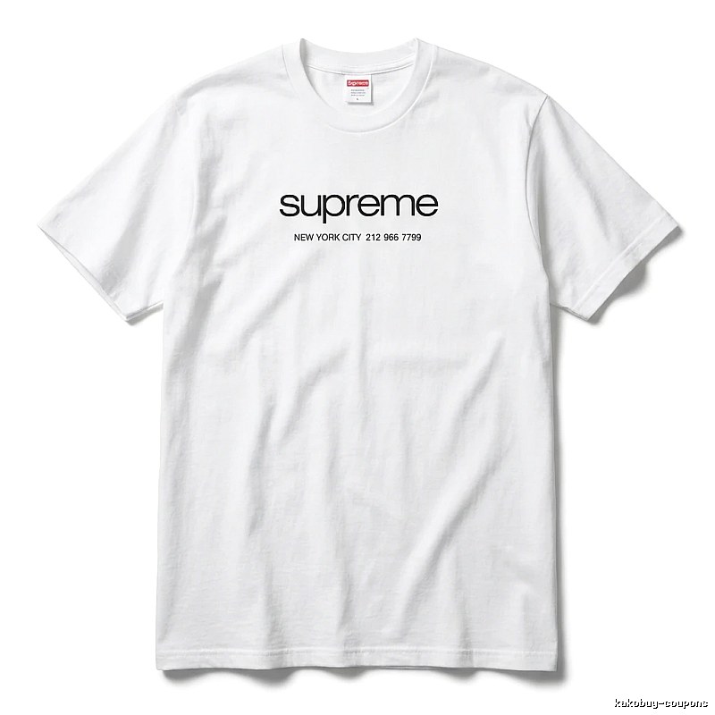 Supreme minimalist style white T-shirt