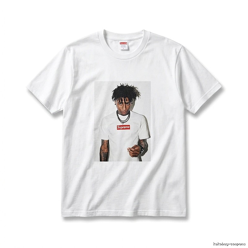 Supreme Portrait Print Style White T-shirt