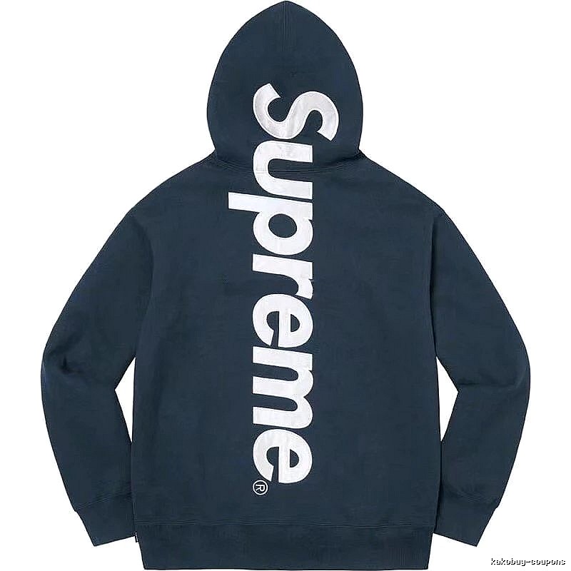 Supreme Premium Style Logo hoodie Gray Red Oversized for Resort Outfits