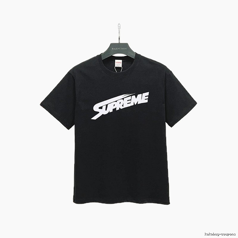 Supreme Printed Street-Style Black T-Shirt