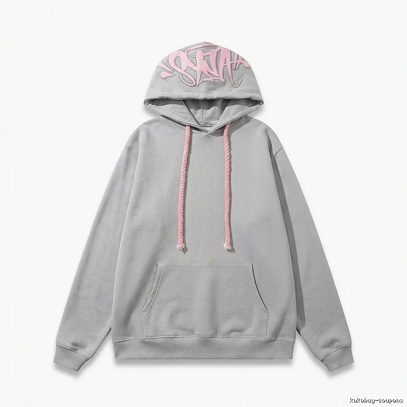 SynaWorld Graffiti Style Light Gray Hoodie