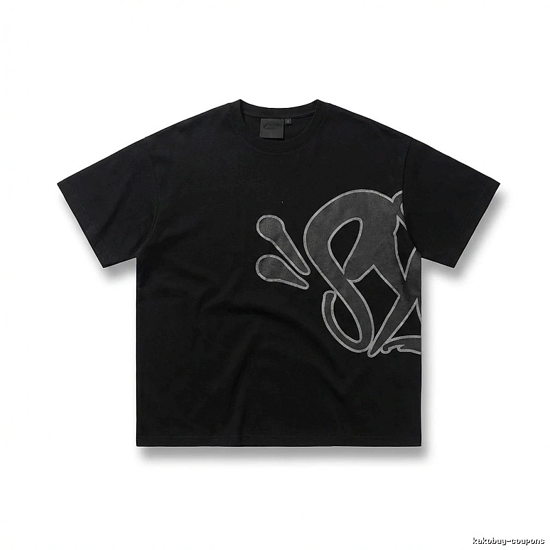 SynaWorld Trendy Black T-shirt