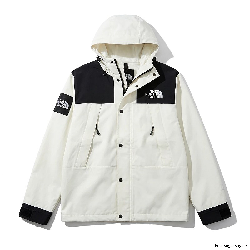 The North Face black-and-white stylish windbreaker