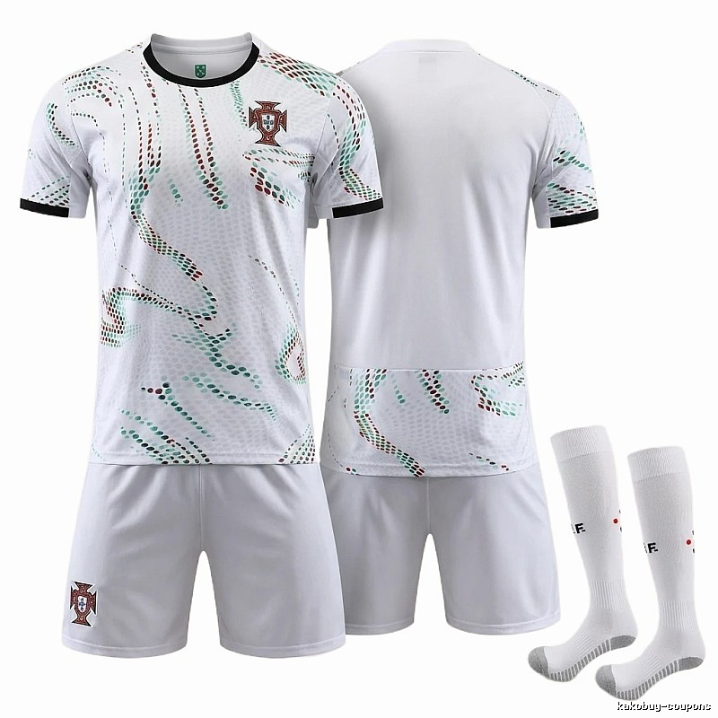 The trendy white of the Portuguese team uniform.