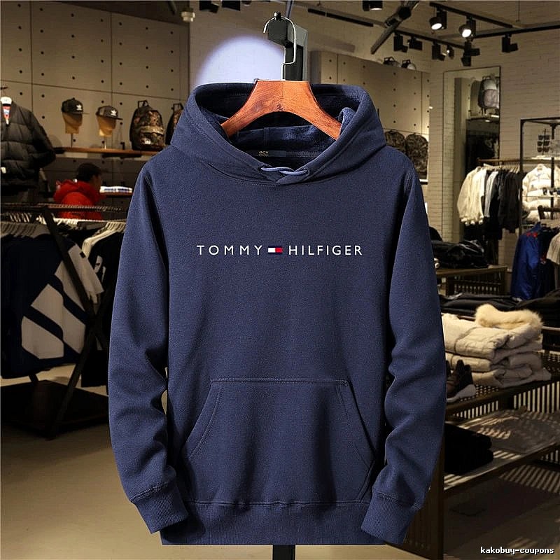 Tommy Hilfiger Navy Logo Hoodie Training Look