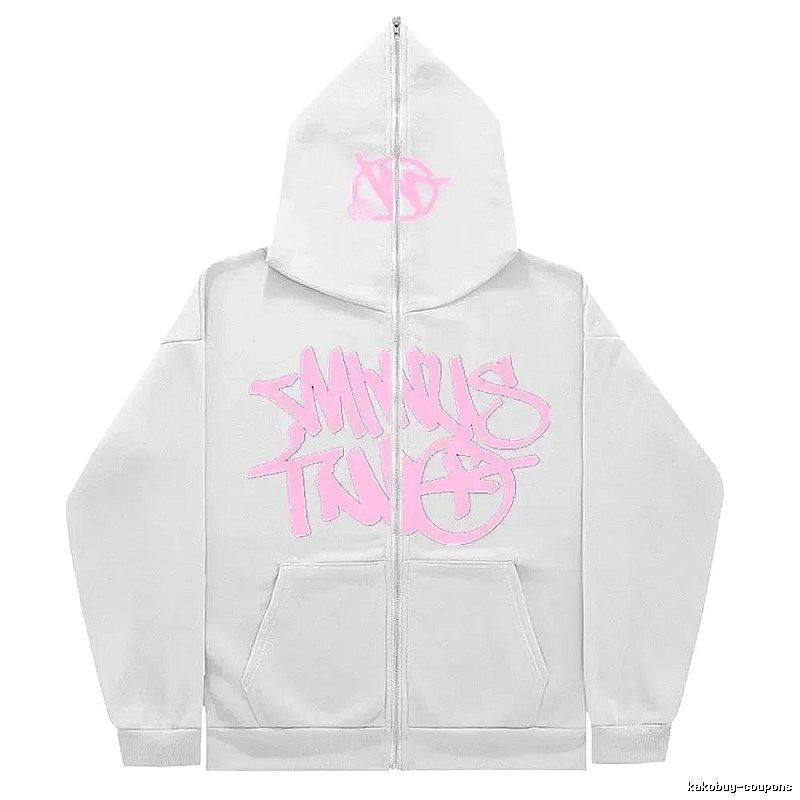 Trapstar Daily Graphic zip hoodie Black Zip Pink with Visual Detail