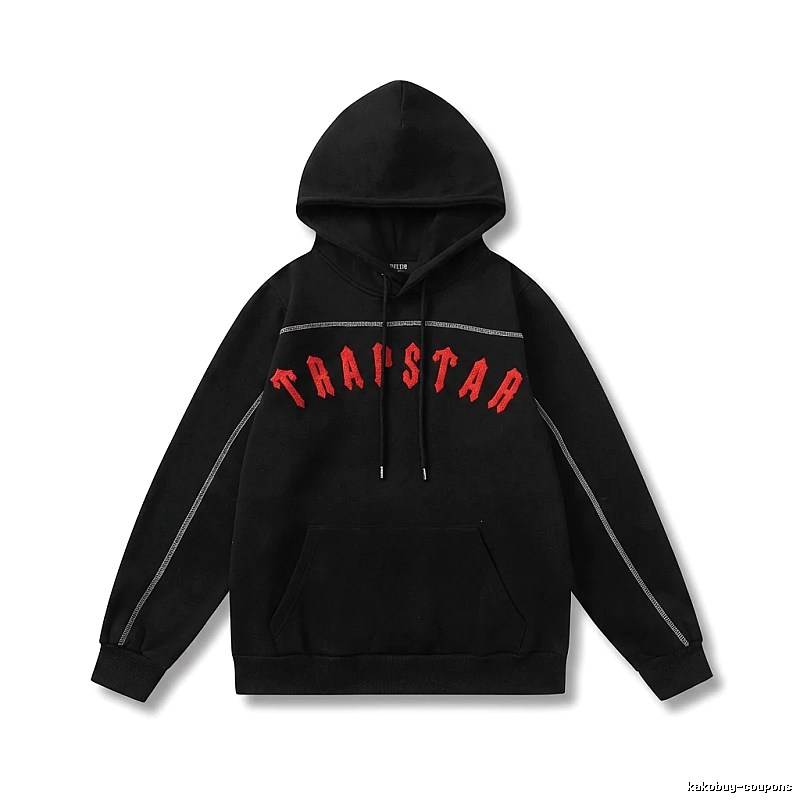 Trapstar Letter Trendy Cool Black Sweatshirt