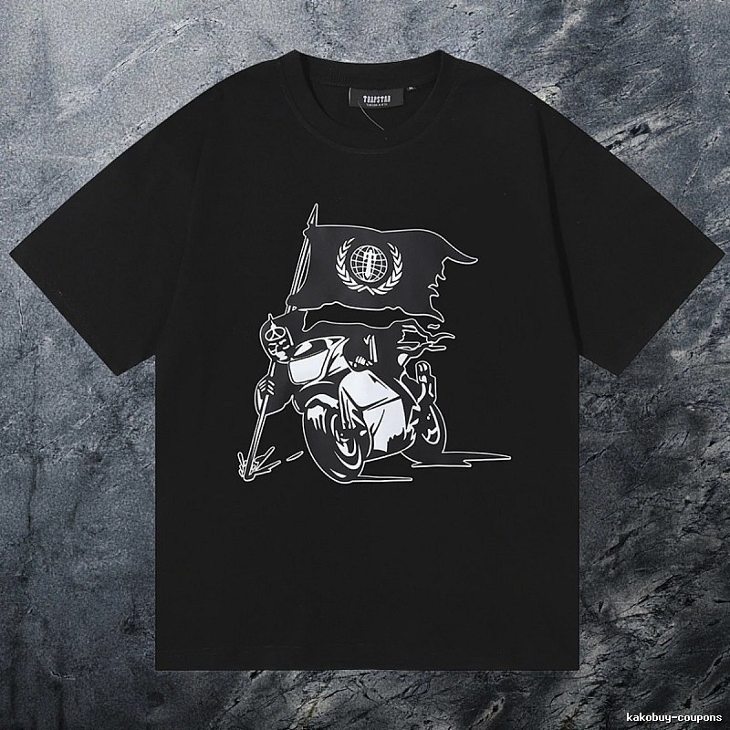 Trapstar Premium Style Keys graphic T-shirt Black White Key for Resort Outfits