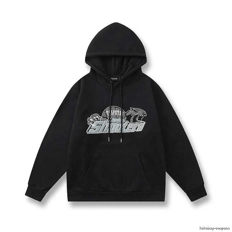 Trapstar - printed trendy and cool black hoodie