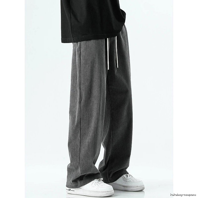 Travel Black casual pants Loose Black Streetwear with Modern Look
