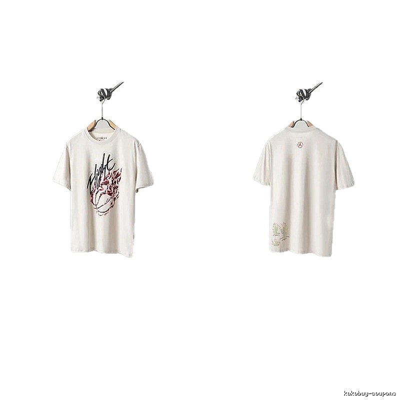 Travis Scott Cactus Co-branded Street-style Off-white T-shirt