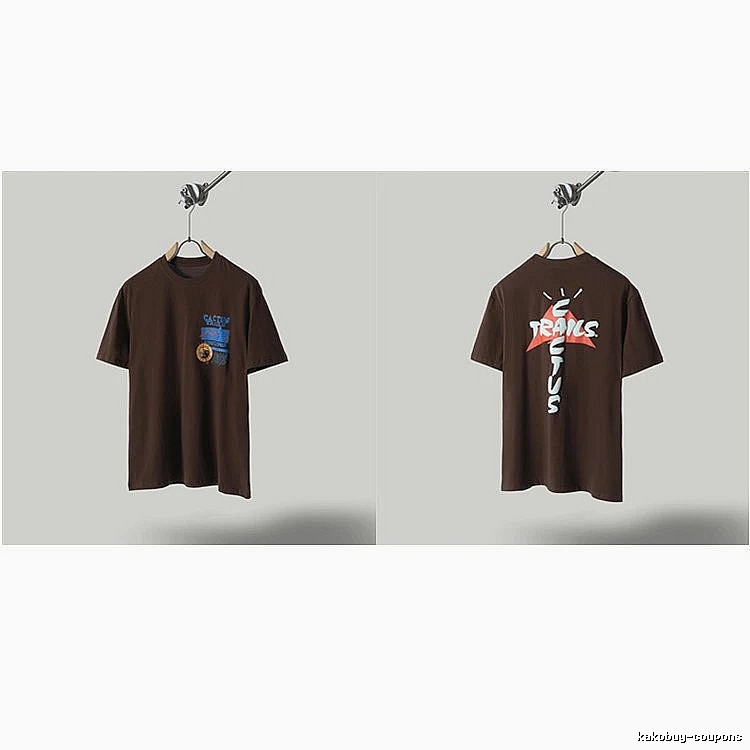Travis Scott Cactus Graffiti Brown T-Shirt