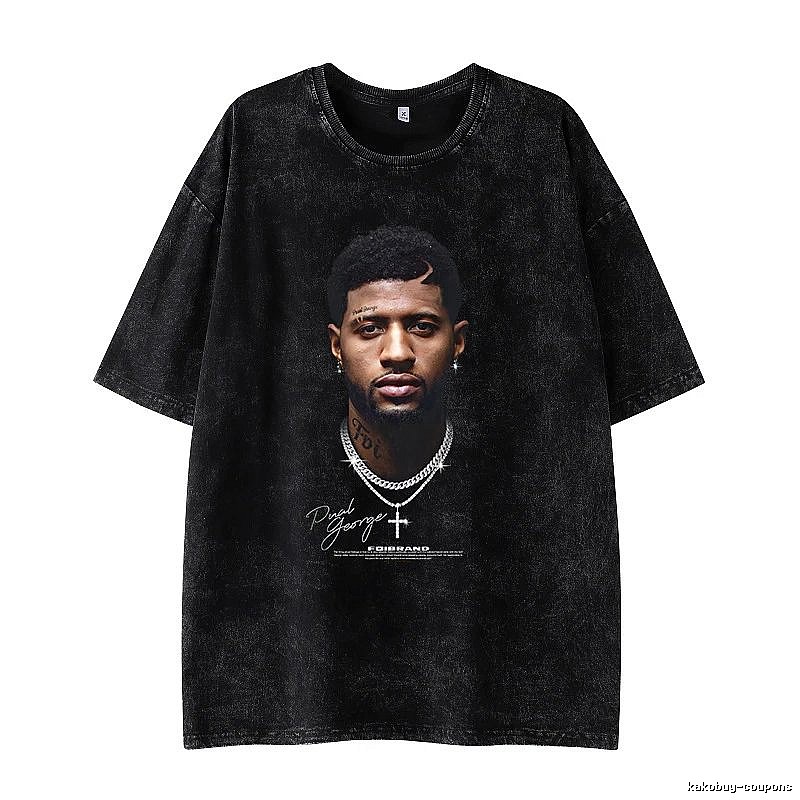Tupac Logo Detail Portrait graphic T-shirt Black Tupac Collage with Relaxed Feel
