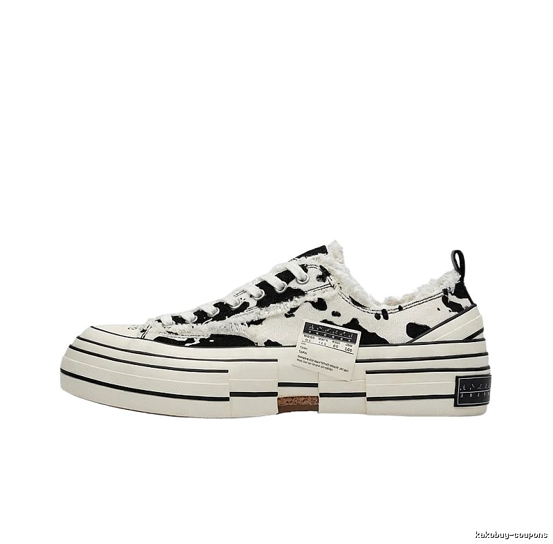 Xvessel Cow Print Retro-style Sneakers